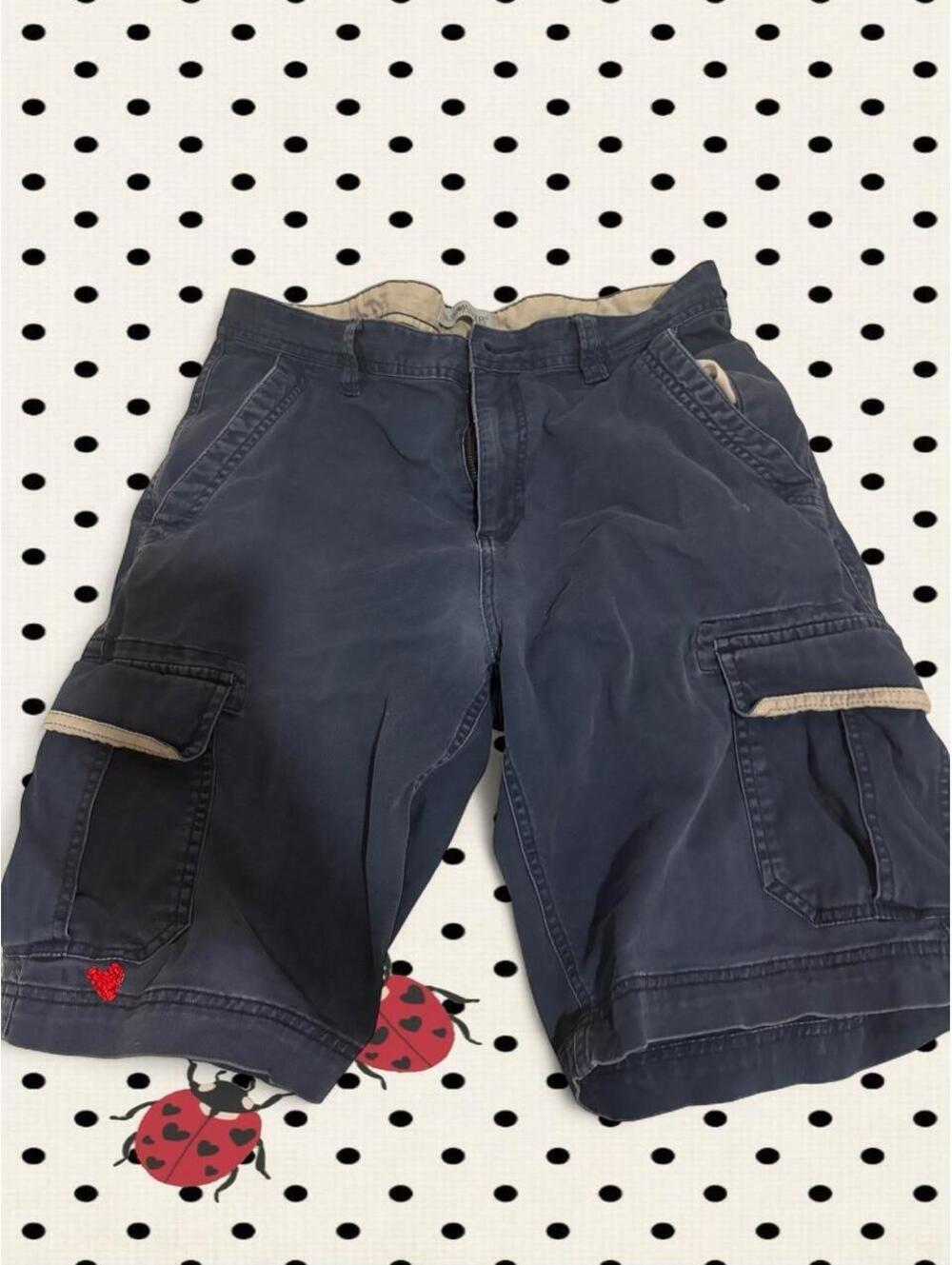 House of Sunny Men's Navy and Blue Shorts